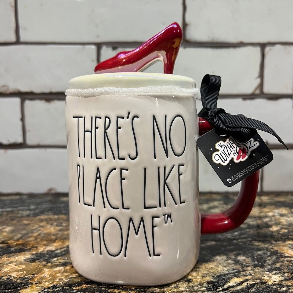Rae Dunn Red and Cream 'There's No Place Like Home' Mug